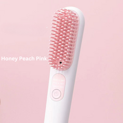 Portable Rechargeable Hair Straightener Brush Negative Ion Mini Hair Straightener Brush