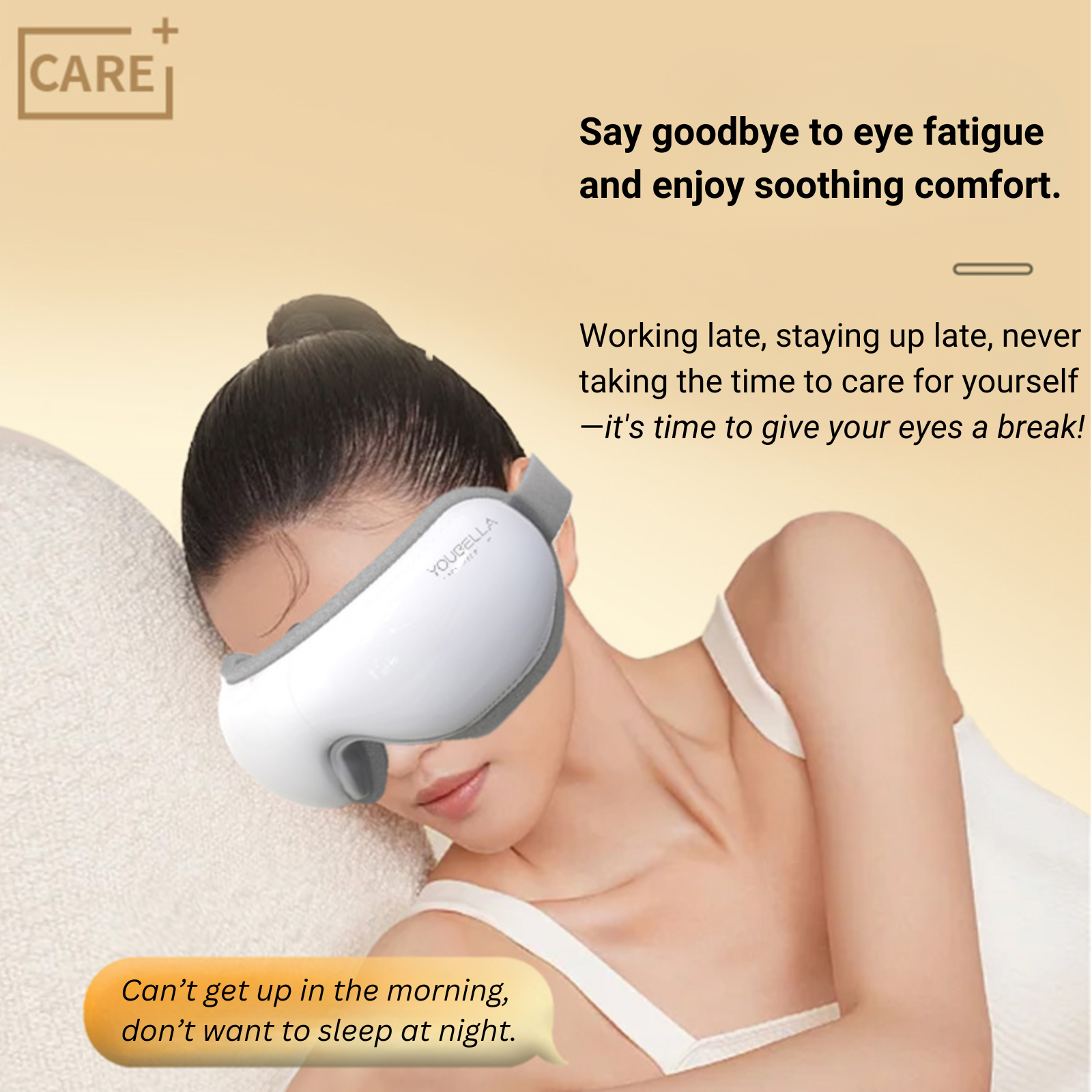 Bluetooth Heated Eye Massager for Migraines