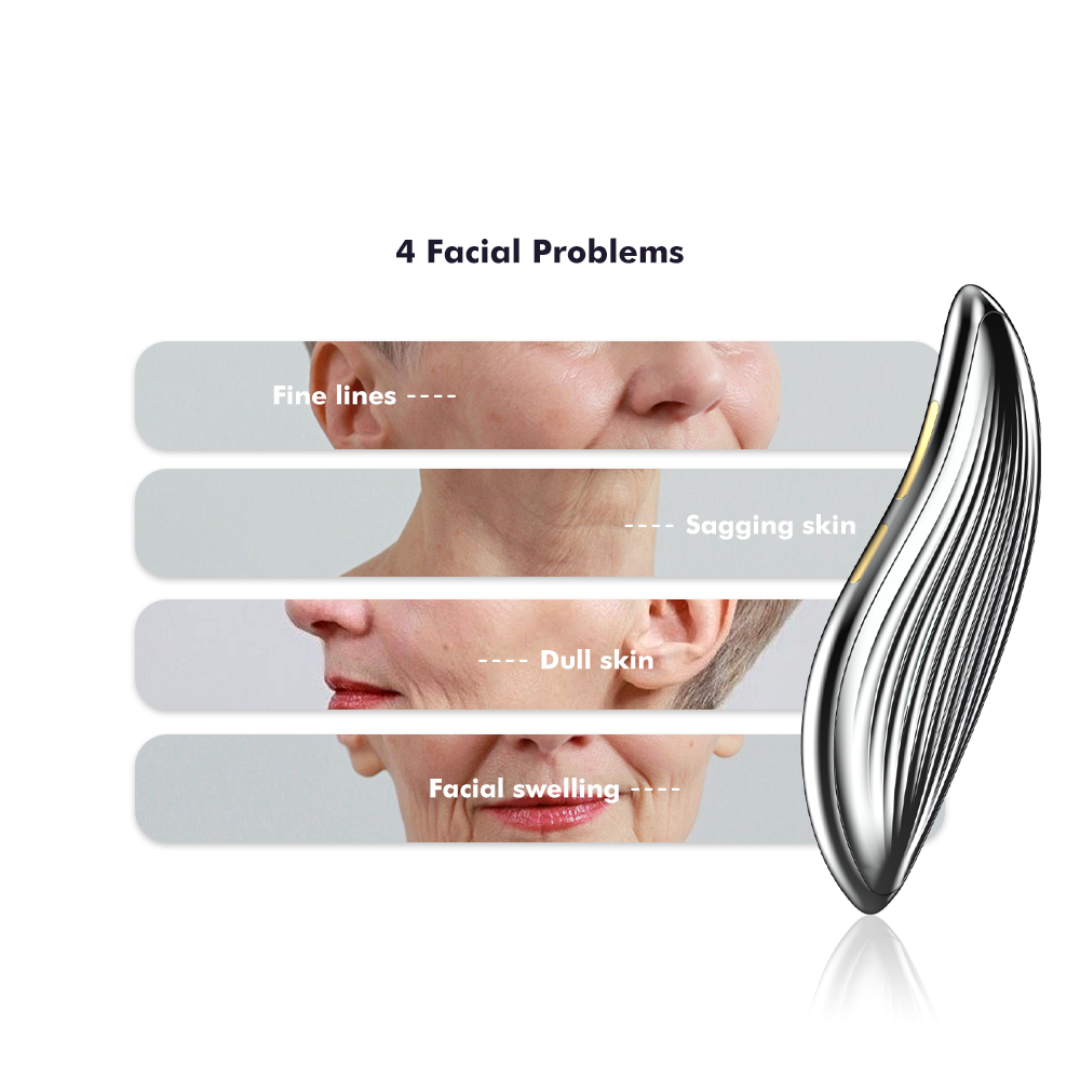 Micro-Current Beauty Instrument Portable Multi-Function Facial Massager with 3 Modes