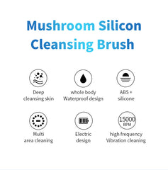Facial Cleansing Brush Waterproof Face Scrubber for Men & Women Electric Facial Scrubber Face Cleanser Brush